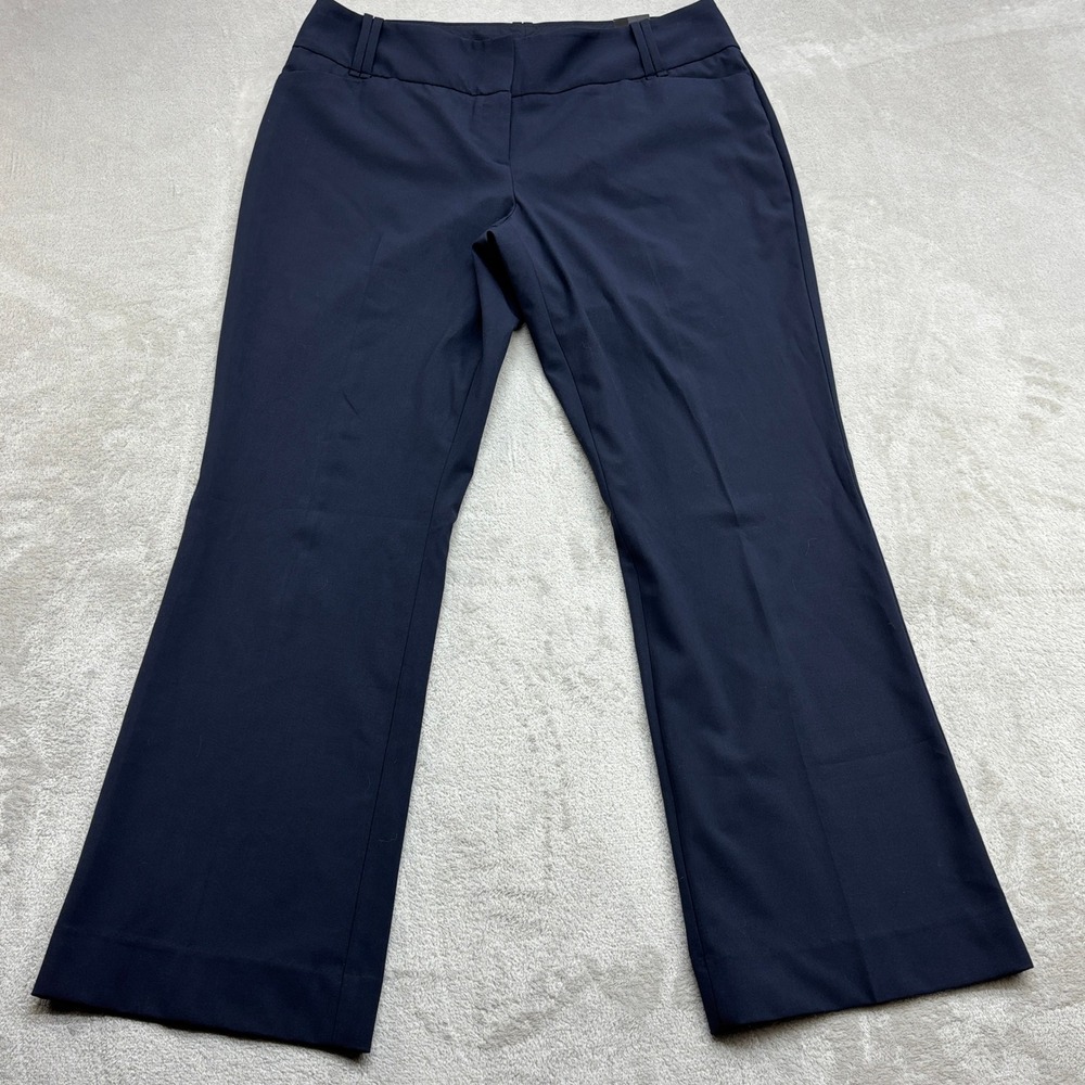 The Limited Dress Pants Women 12S Navy Blue Cassidy Fit Bootcut Stretch Trousers